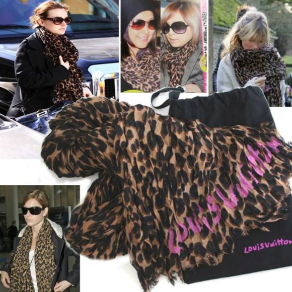 Louis Vuitton Leopard Shawl Cashmere and Silk - Picture 3 of 3